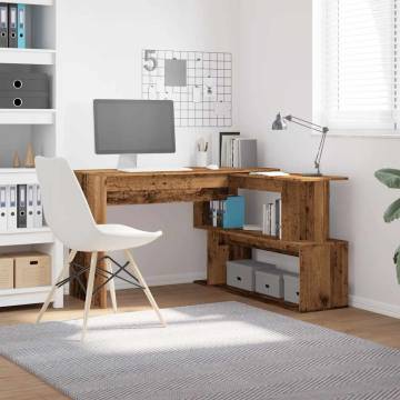 Corner Desk Old Wood - Stylish & Practical 200.5x50x76 cm