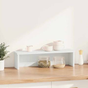 Stackable White Kitchen Rack - 60x15x16 cm | HipoMarket