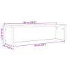 Stackable White Kitchen Rack - 60x15x16 cm | HipoMarket