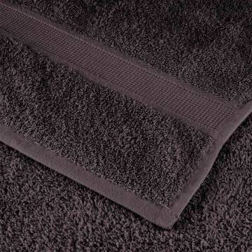 10 pcs Anthracite Shower Towels - Soft 100% Cotton | HipoMarket