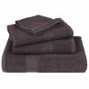 Washcloths Set - 4 pcs Anthracite 100% Cotton | HipoMarket