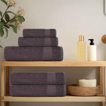 Sauna Towels 2 pcs Anthracite - 80x200 cm 100% Cotton