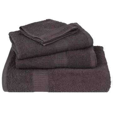 4-Piece Anthracite Towels 100x200 cm - 100% Cotton | HipoMarket