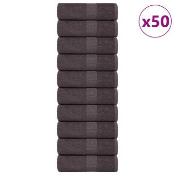 Washcloths 50 pcs Anthracite 15x21 cm 100% Cotton - HipoMarket