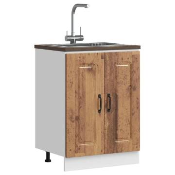 Kalmar Old Wood Sink Base Cabinet - 60x46 cm | HipoMarket