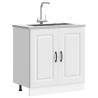  Sink Base Cabinet Kalmar White 80x46x81.5 cm Engineered Wood Colour white Quantity in Package 1 Model sink base cabinet 80 cm Number of 