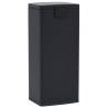 30L Black Stainless Steel Dustbin with Pedal - Anti-Fingerprint