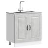  Sink Base Cabinet Kalmar Concrete Grey 80x46x81.5 cm Engineered Wood Colour concrete grey Quantity in Package 1 Model sink base cabinet 80 cm Number of 