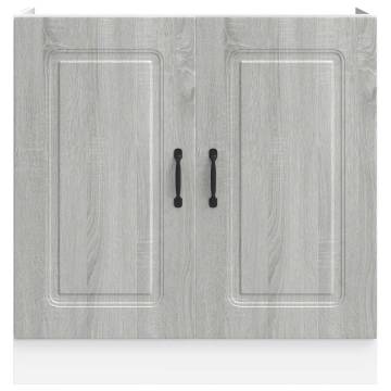 Sink Base Cabinet Kalmar Grey Sonoma - 80x46x81.5 cm