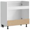 Sink Base Cabinet Kalmar Grey Sonoma - 80x46x81.5 cm