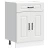 Kalmar White Engineered Wood Kitchen Base Cabinet | HipoMarket