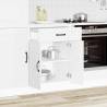 Kalmar White Engineered Wood Kitchen Base Cabinet | HipoMarket