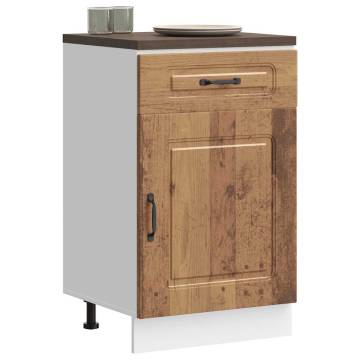 Kalmar Old Wood Kitchen Base Cabinet - Stylish & Durable