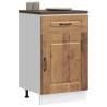  Kitchen Base Cabinet Kalmar Old Wood Engineered Wood Colour old wood Quantity in Package 1 Model kitchen base cabinet 50 cm Number of 