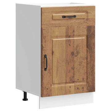 Kalmar Old Wood Kitchen Base Cabinet - Stylish & Durable