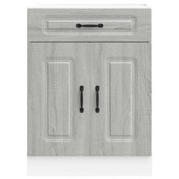 Kalmar Grey Sonoma Kitchen Base Cabinet | Hipomarket UK