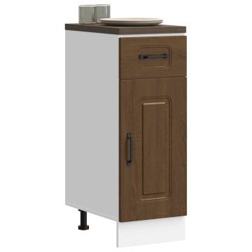 Kalmar Brown Oak Kitchen Base Cabinet | Space Optimizer