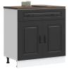  Kitchen Base Cabinet Kalmar Black Engineered Wood Colour black Quantity in Package 1 Model kitchen base cabinet 80 cm Number of 