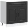 Kalmar Black Kitchen Base Cabinet - Engineered Wood Storage