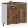  Kitchen Base Cabinet Kalmar Smoked Oak Engineered Wood Colour smoked oak Quantity in Package 1 Model kitchen base cabinet 80 cm Number of 