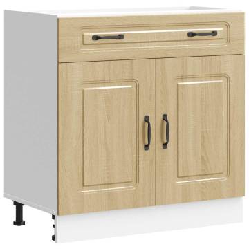 Kitchen Base Cabinet Kalmar - Sonoma Oak Engineered Wood