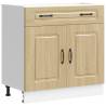 Kitchen Base Cabinet Kalmar - Sonoma Oak Engineered Wood