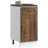  Kitchen Base Cabinet Kalmar Smoked Oak Engineered Wood Colour smoked oak Quantity in Package 1 Model kitchen base cabinet (1 door 1 drawer) 40 cm Number of 