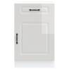 Kalmar High Gloss White Kitchen Base Cabinet | HipoMarket UK