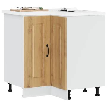 Kalmar Artisan Oak Kitchen Corner Base Cabinet - Durable & Stylish