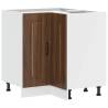 Kalmar Brown Oak Kitchen Corner Base Cabinet | HipoMarket