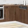 Kalmar Brown Oak Kitchen Corner Base Cabinet | HipoMarket