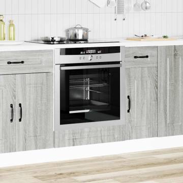 Oven Cabinet Kalmar Grey Sonoma - Durable & Stylish Storage