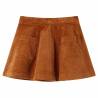 Kids' Corduroy Skirt with Pockets - Cognac | Hipo Market