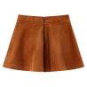 Kids' Corduroy Skirt with Pockets - Cognac | Hipo Market