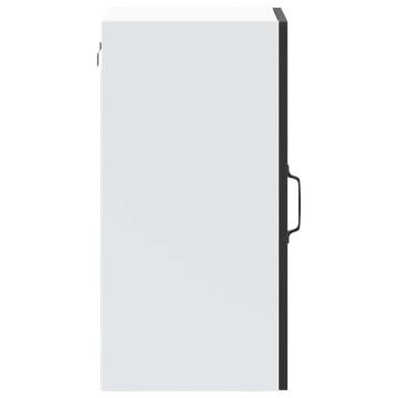 Kalmar Black Kitchen Wall Cabinet with Glass Door - HipoMarket