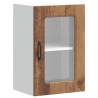 Kalmar Kitchen Wall Cabinet - Glass Door, Old Wood Design