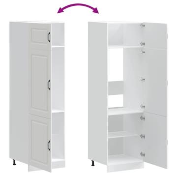 Kalmar White Kitchen Cupboard - Stylish Storage Solution