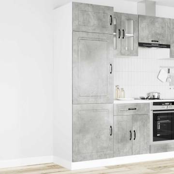 Kalmar Kitchen Cupboard - Concrete Grey Engineered Wood