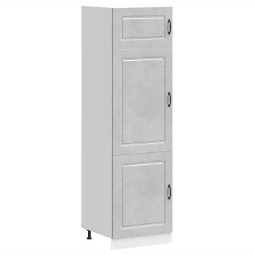 Kalmar Kitchen Cupboard - Concrete Grey Engineered Wood