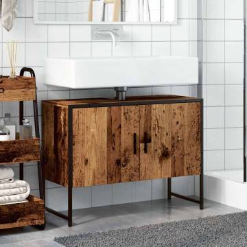 Bathroom Sink Cabinet Old Wood - Stylish & Durable | HipoMarket