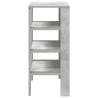 Elegant Concrete Grey Shoe Rack - 61x32x70 cm | HipoMarket