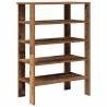 Elegant Shoe Rack in Old Wood - 61x32x87.5 cm