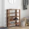 Elegant Shoe Rack in Old Wood - 61x32x87.5 cm