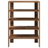 Elegant Shoe Rack in Old Wood - 61x32x87.5 cm