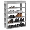 Shoe Rack Grey Sonoma - Durable Engineered Wood Storage