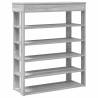 Shoe Rack Grey Sonoma - Durable Engineered Wood Storage