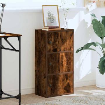 Smoked Oak Bookcase - Stylish Storage Solution | Hipomarket