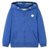 Kids' Hooded Sweatshirt with Zip Blue Melange 116 Colour blue Size 116 (5-6y) 