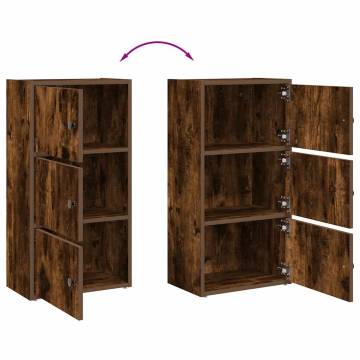 Smoked Oak Bookcase - Stylish Storage Solution | Hipomarket