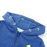 Kids' Zip Hoodie Blue Melange - Comfortable & Durable Wear